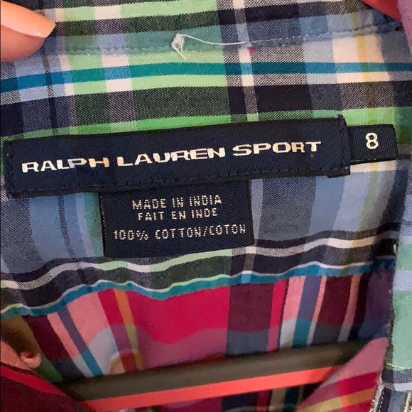 Plaid Ralph Lauren button down - Picture 5 of 7